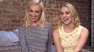 Lyra and Chloe: Blonde Step-Cousins Tie Each Other Up for Rough Fun