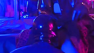 Femdom Mistress Eva Latex Rubber Goddess and Pussy Licking Slave