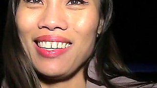 Filipina Slut Comes to England to Be a Dirty Dogging Whore as She Sucks off and Takes the Spunk From Multiple Dicks