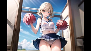 Ai Hot Anime Cheerleader Motivating