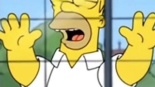 Dirty Orgy of Housewife Mrs. Sinpsom with Old Men at the Casting. Cartoon Parody