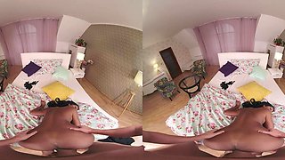 POV interracial VR porn in 4k - amateur hardcore with busty ebony Sofi