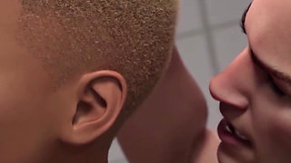 Black MILF Teacher Cheats on Her Cuckold Husband with a Young Cock in the College Toilet - Taboo University(steam Game)