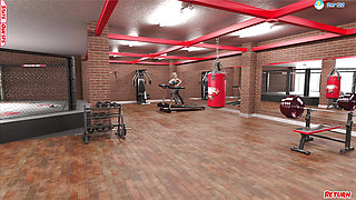 Amazing MILF Gets Help From a Stud at the Gym