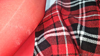 POV Elena Clark Full Red Encasement Sex