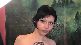 Playing with Her Virgin Pussy for the First Time and Fucking with a Huge Dildo
