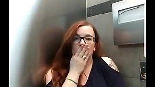 Alt Girl Lily O'riley Masturbation in Airport Bathroom