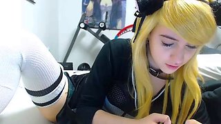 Emo Teen Becka Solo Webcam Masturbation Porn