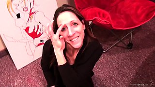 Homemade amateur riding cock cumshot swallow in lingerie