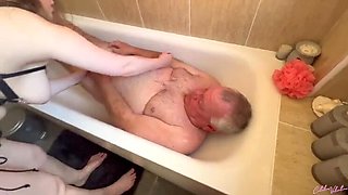 CataliaValentineXXX Brunette Domination Threesome with Big Natural Tits and Piss Fetish