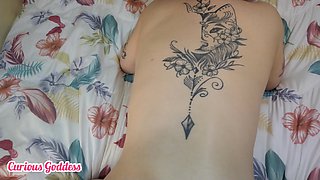 Curious Goddess - Pregnant Blonde Cheating on Husband Giving Her Big Ass Sucking Lover's Cock Cum in Mouth Swallow Part 2