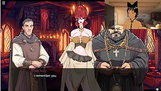 Lucky monster lady Pink tries to attract customers while demon gives her a deep throat and anal session