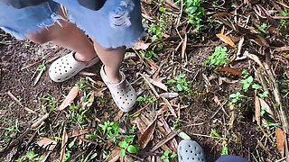 Beautiful Girl I Met in Park Outdoor Blowjob It Was Her Kinky Fun to BJ in Public