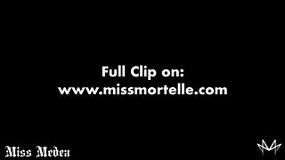 Hot German Femdom Mistress Miss Medea Mortelle Bites His Delicious Cock - Blowjob & CBT