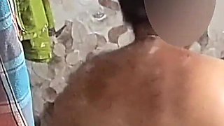 Indian Husband & Wife Bathing Together Naked in Bathroom