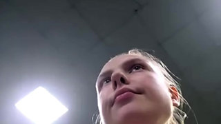 Crazy public fuck in the gym