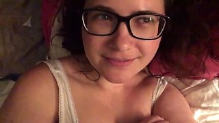 BBW Aussie Slut Rambles Dirty in Glasses - Big Jiggly Tits & Nerdy Talk