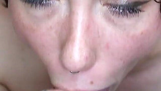 Tattooed Stunner Salem Nox Swallows Huge Load