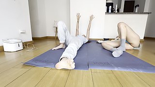 Women's Wrestling with Hands, Arms, Legs and Submission Holds
