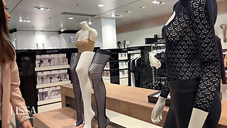 3 Fitting Room Special Lycras + Masturbation