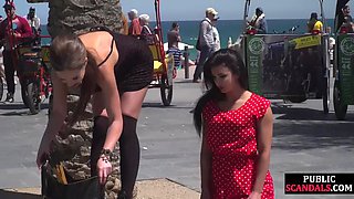 Mouthgagged bigbooty babe get humiliated