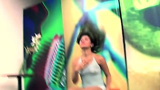 Elegant young japanese brunette floosy Laura moans loud
