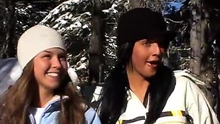 Naughty teen ski babes