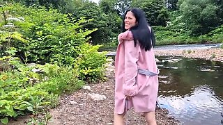 Nicky Brill Outdoor Pissing & Gaping Pussy Close Up - Amateur MILF Public Nudity