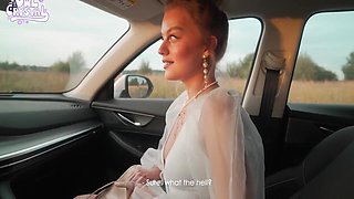 Sexy Student 18+ Paid The With A Deep Blowjob With Petite Teen And Taxi Driver
