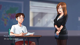 Sneaky Link with My French Teacher (Summertime Saga Gameplay)
