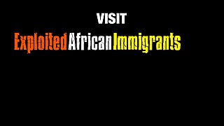 African Girl Pinned Down in Interracial