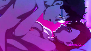 Hot Night with Sexy Momo, All Holes are Filled with Cum - Hentai Sex Parody