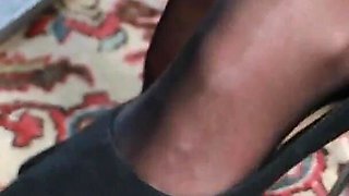 Secretary Kerry’s Tired Nylon Feet & Heel Play - Part 2
