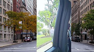 Thai MILF big cock car blowjob in public