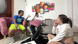 Julianaburning Fucks Pregnant Latina in Cuckold Scene - Cumshot on Ass