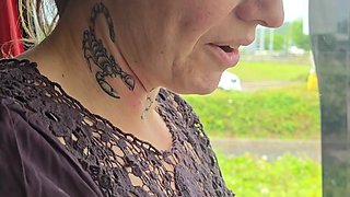 Carpark Blowjob & Shop Cum Walk
