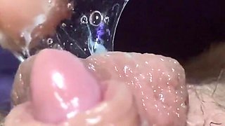 Huge clitoris rubbing and jerking orgasm in extreme close up masturbation