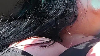 Sharing My Tits in Outdoor Public Route