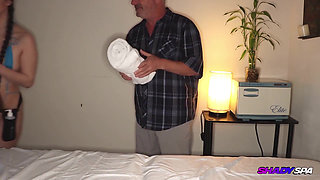 Shady Spa Angelina - Stimulating the Cock