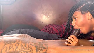 Gorgeous ebony slut sex emotional video