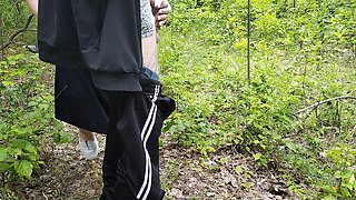Neighbor Sucks My Dick in a Park and Swallows Hot Cum
