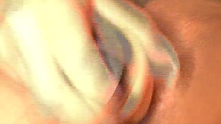 Great German whore masturbates in fron of the camera during casting
