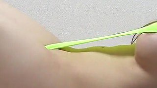 Thong Leotard Wedgie Ass and Pussy Exercise Japanese Girl Mai Hoshikawa