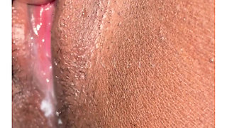 Skinny Ebony Girl Gets Eaten, Fucked Deep & Creamy