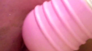 Cougar Milf's Bound Clit Tourmented by Vibrating wand til it squirts creamy cum all over