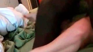 Cuckolds MILF wife riding hired BBC bull