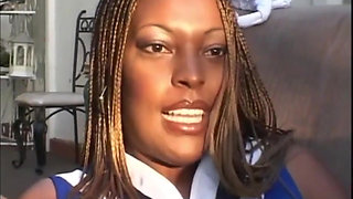 cheerleader pounded outdoor