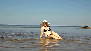 Hot MILF on the Beach -15
