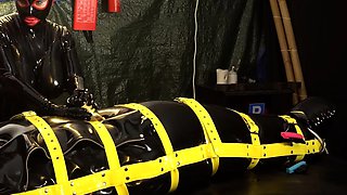 Extreme fetish latex play