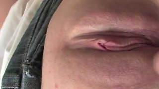 Blindfolded german chick gets fucked and facialized